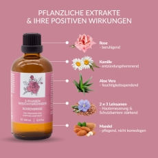 Bio 2-Phasen Gesichtsreiniger Rosenbrise, 100 ml