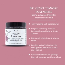 Bio Gesichtsmaske Rosenbrise, 60 g