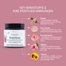 Bio Gesichtsmaske Rosenbrise, 60 g