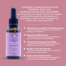 Bio Gesichtsserum Rosenbrise, 30 ml